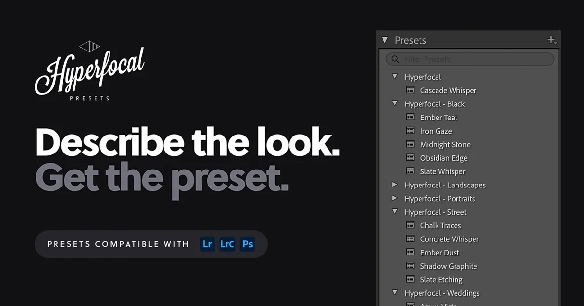 Hyperfocal | Custom Lightroom Presets in Seconds
